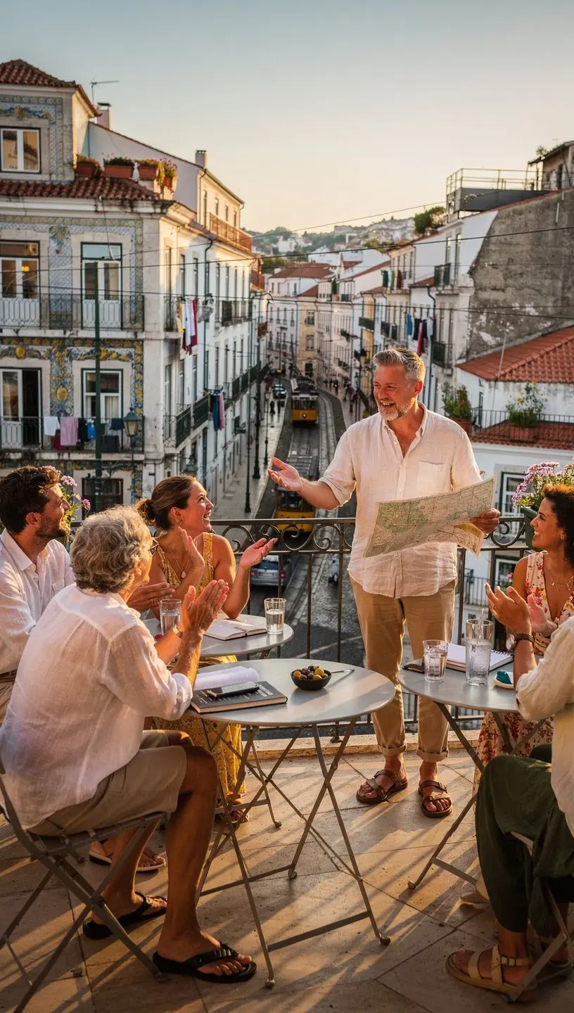 Map of Portugal highlighting regional travel routes